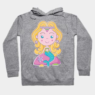 Mermaid sitting on rock Hoodie